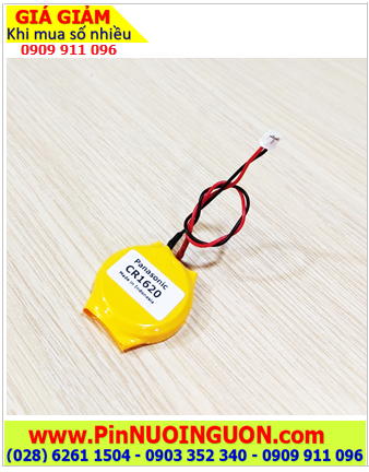 Pin CMOS CR1620-WR /Loại dây zắc cắm; Pin CMOS 3v lithium Panasonic CR1620-WR